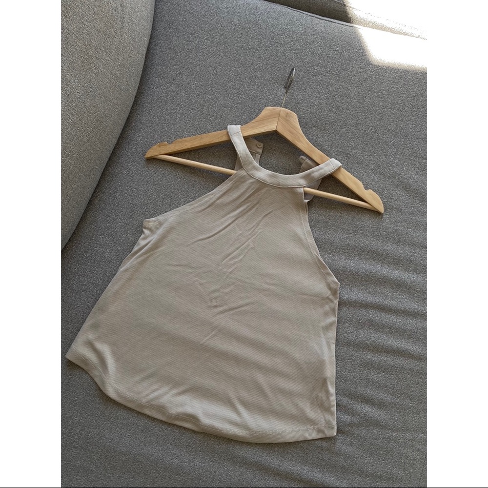 Oak + Fort round neck tank beige XS